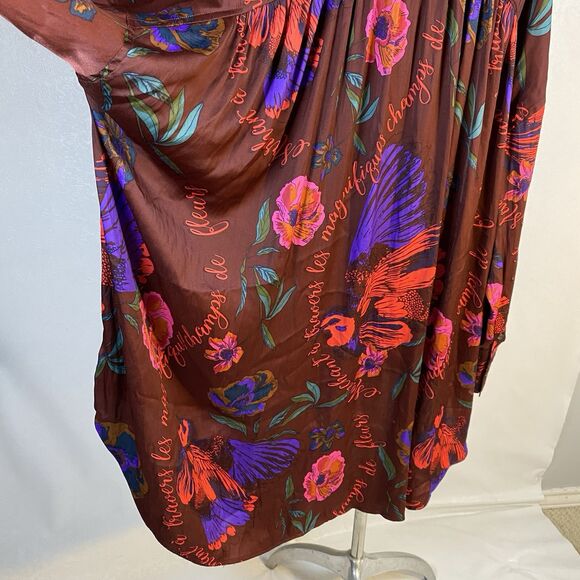 Free People sz L Silky Nights Button Up Tunic - Picture 11 of 15